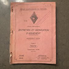 Manuel Armement Militaire 1948
