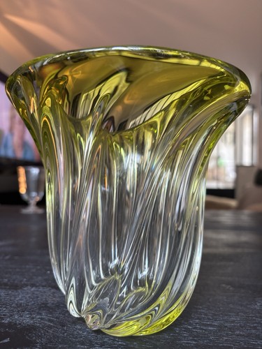 Grand vase cristal - cristal, val