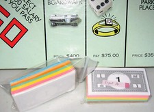 Monopoly Money Vintage Parker Brothers Classic Board Game Replacement sets cash
