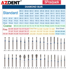 5Pcs/1Pack AZDENT Dental Burs Diamond Burs for High Speed Handpiece FG Burs