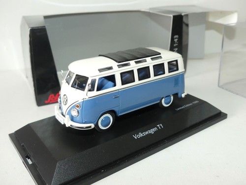 Combi bus bleu et - vw,