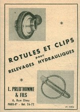 Antique 1955 Magazine Issue Farm Equipment Ballpoints & Clips Advertising