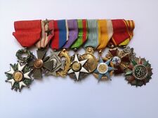 WW2 ENSEMBLE DE 9 DÉCORATIONS LÉGION D'HONNEUR ORDRE DE SAINT-ANNE RUSSIE 