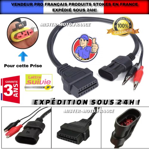 Câble obd2 moto - moto, adaptateur
