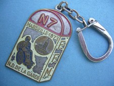 Keychain - French Motorcycle Federation FFM - N 7 Marseille 1973 Good Mother