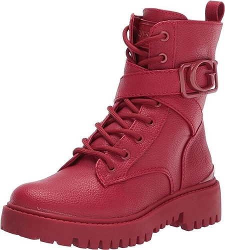 Guess bottines rangers rouge - bottines,
