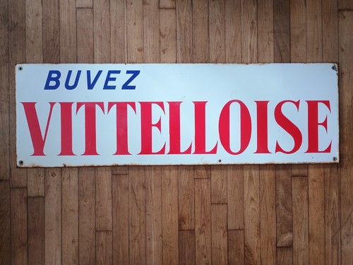 Plaque émaillée buvez - plaque, "buvez
