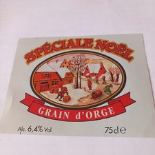 Étiquette Bière Spéciale NOËL