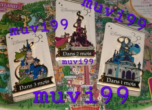 Pin set dlp disneyland - dlp,