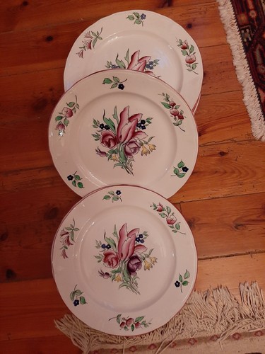 Anciennes assiettes plates - anciennes,