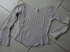 PULL beige évasémanches longues  taille M BE