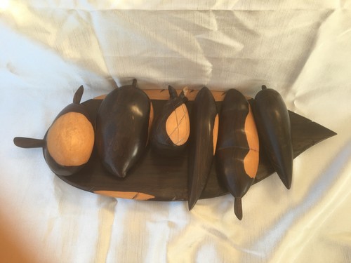 Art africain plat fruits - et, 6