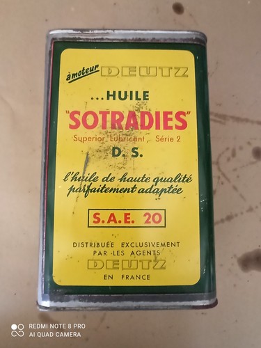 Ancien bidon huile - bidon,