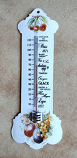 THERMOMETRE EMAILLE ANCIEN DIT