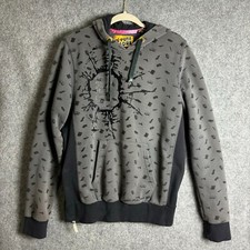 De Puta Madre Hoodie Men's XL Skulls Guns Dice Grunge Streetwear Skater Y2K