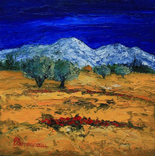 Huile sur toile - , provence-