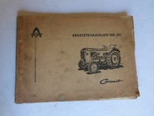 tracteur HANOMAG type GRANIT ( 1961 ) /  Liste des pièces de rechange n ° 60