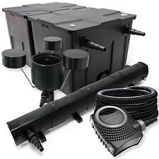 Kit de filtration de bassin Bio Filtre 60000l Stérilisateur UV 72W Pompe 071