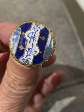 bouton ancien émaillé 20 mm