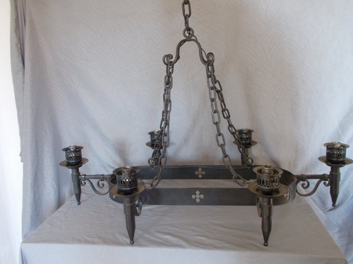 Lustre chandelier fer - chandelier,