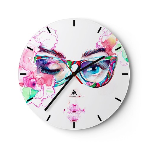 Horloge murale verre - horloge,