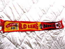 echarpe scarf ancienne RC LENS OGC NICE LIGUE 1 Championnat france ( modele 1 )