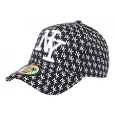 Casquette NY Noire et Blanche Design New York Fashion Baseball Avenue-Taille un