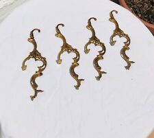 4 Antique Gold Bronze Chandelier BRANCHES Stringing Crystal Glass Garlands Beads