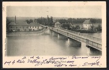 Old postcard Seurre, Le Portail 1904 