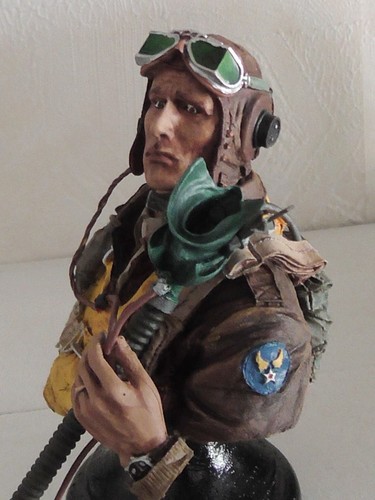 Figurine buste pilote 1944 - pilote, us