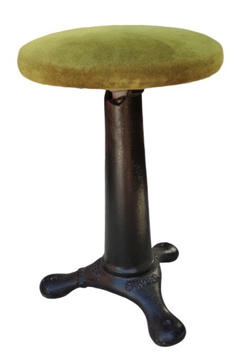 Ancien tabouret fonte singer - ancien,