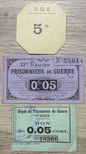 3 Billets Bons De Prisonniers