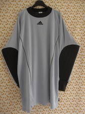 Maillot ADIDAS Gardien Vintage Jersey Gris et noir manche Longue shirt - XL