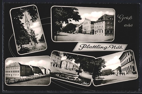 Carte postale plattling - carte, /
