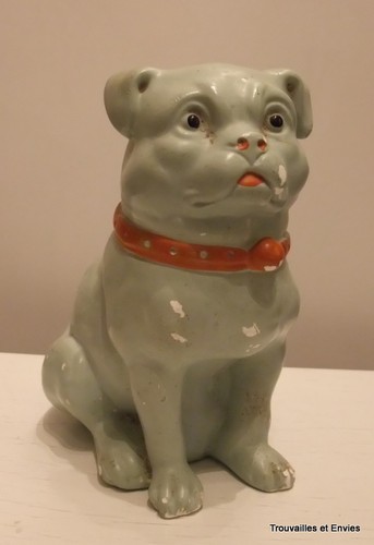 Tirelire chien collier - au,