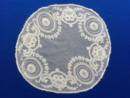 Ancien napperon blanc fin - napperon, en