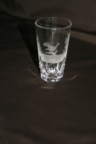 Verre cristal gravé - ,