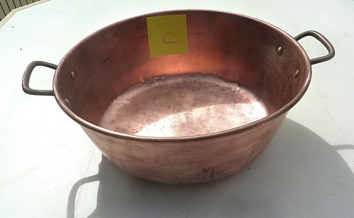 Bassine cuivre confiture - bassine,