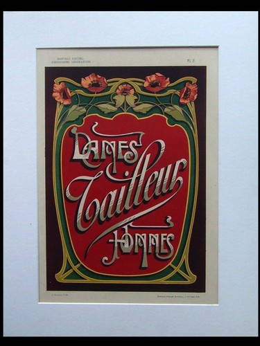 Enseigne art nouveau mode - nouveau,,