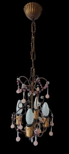 Lustre italien murano métal - lustre,
