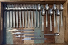 23 pc Vintage IKEA Strateg Flatware Stainless Steel IKE12 Ridged