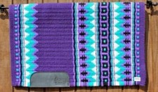 Tapis de selle Horse Western Show 100 % laine néo-zélandaise / LIVRAISON GRAT...