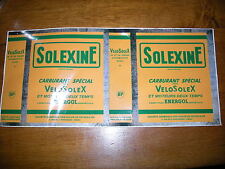 SOLEX  AUTOCOLLANT  POUR BIDON SOLEXINE JAUNE (en 1 piéce)
