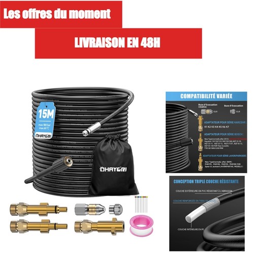 Tuyau déboucheur 15m - déboucheur, kärcher