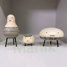 SET of 3 Ikea DVARGTALL DVÄRGTALL Decorative Wooden Figures Figurines NEW in Box
