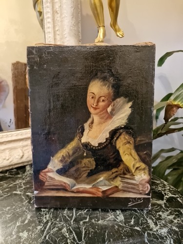 Peinture ancienne huile - huile, sur