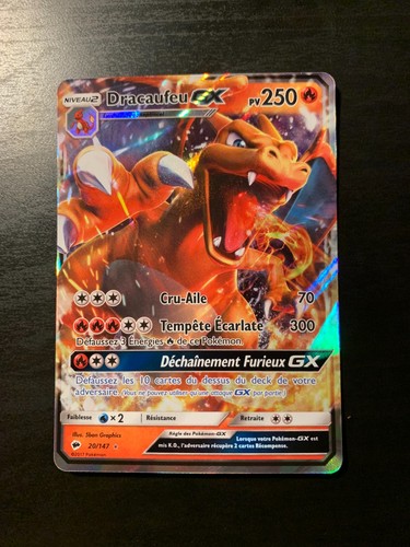 Carte pokémon dracaufeu - dracaufeu, gx