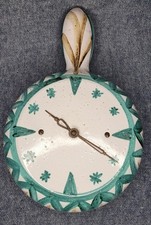 ROBERT PICAULT Antique Ceramic Clock Faience VALLAURIS Vintage circa 1950