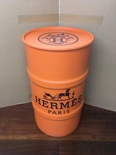Baril déco HERMES métal 60
