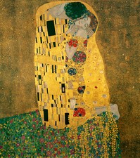 Dream-art Oil painting Gustav Klimt - Abstract young lovers together on canvas